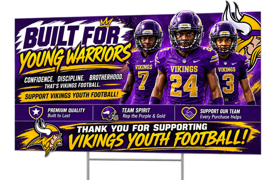 Vikings custom yard sign