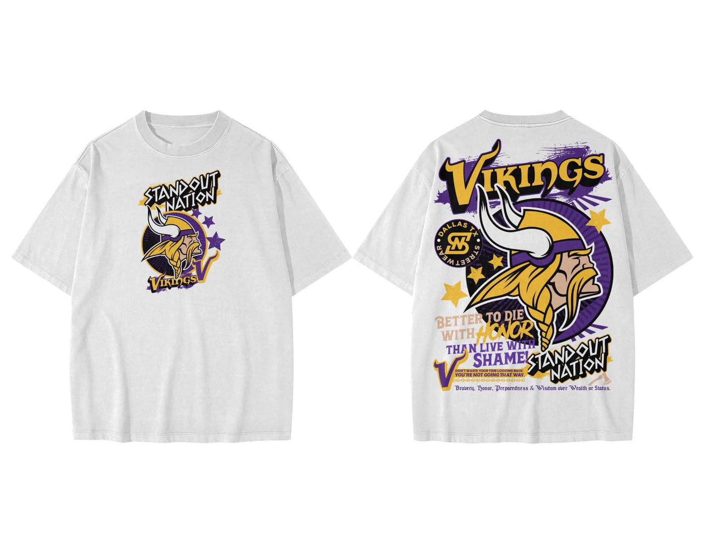 Standoutnation x Vikings Tshirt